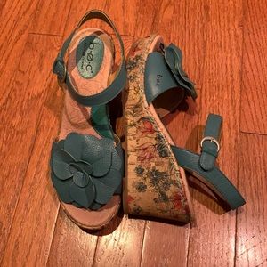 B.O.C. Turquoise wedge